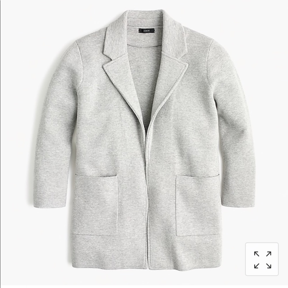 J. Crew Lightweight Sweat Blazer - Gray